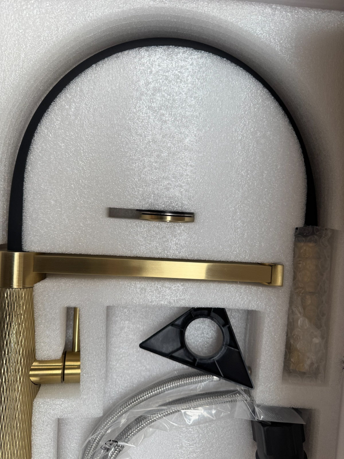 NEW Tap Factory Quilt Tube Brass EQSPRAYBR-BLK Kitchen Tap Filter black AX4500