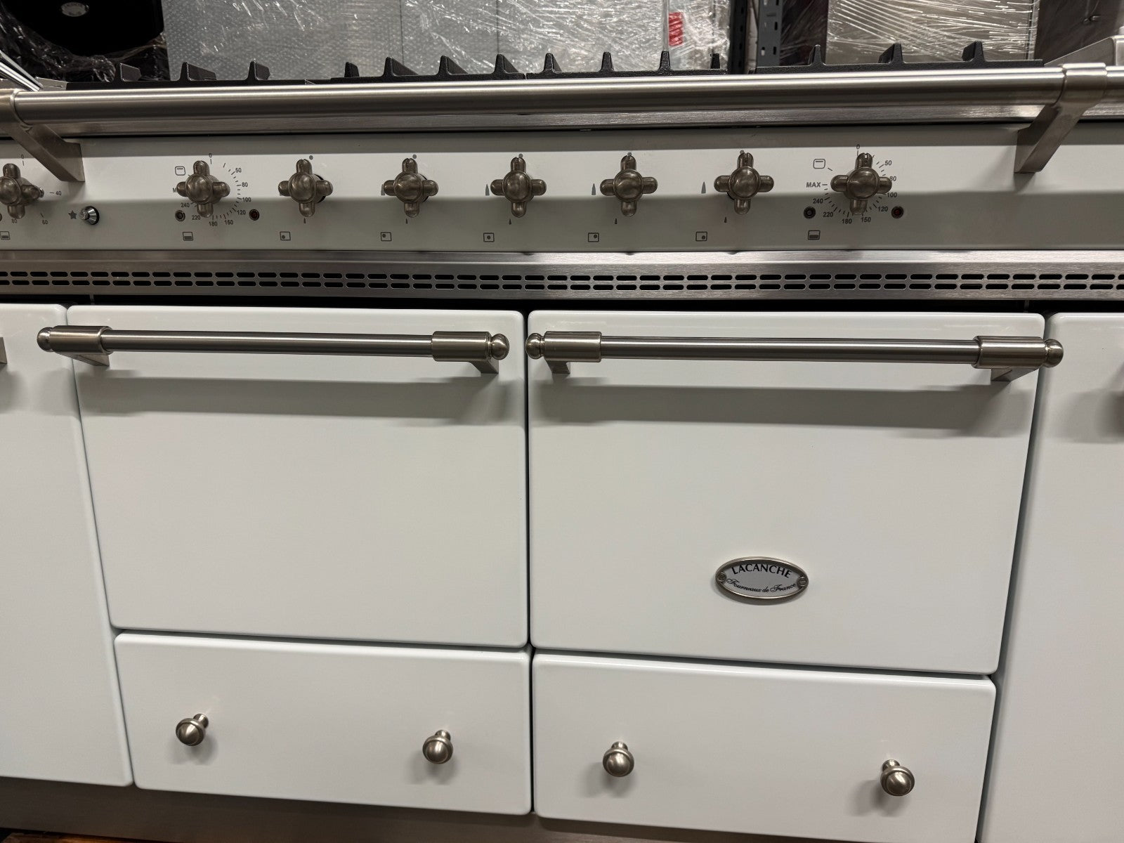 Lacanche Flavigny 1805mm Range Cooker Oven White & Stainless Steel BR4141
