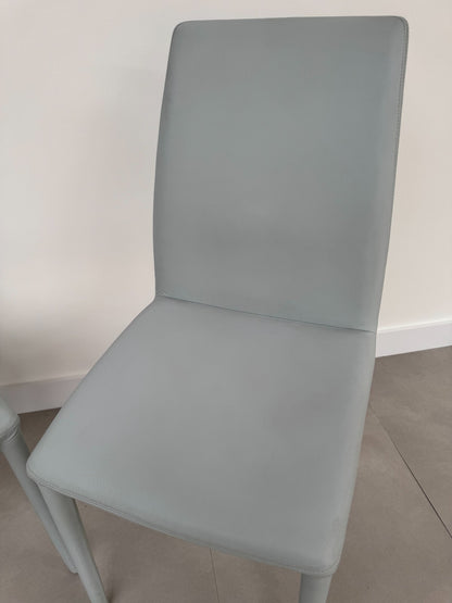 2 x Bonaldo Rest Filly Chairs seats Pale Sky Blue AX015