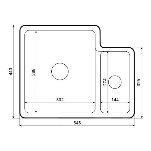 NEW Caple Ettra 150 Ceramic 1.5 Bowl Under mount Kitchen Sink Basin White BR4402