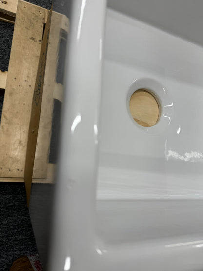 NEW Shaws Of Darwen SCSH900WH Double Bowl Kitchen Sink Basin white BR604