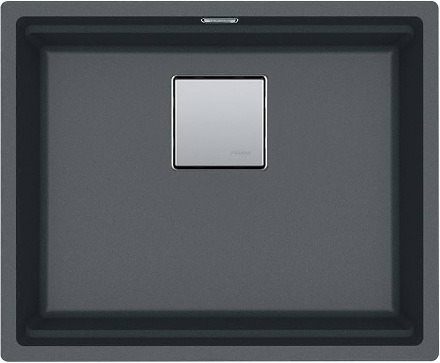 NEW Franke KNG 110 52 Kubus Fragranite Undermount Sink Black 125.0630.442 BR4245