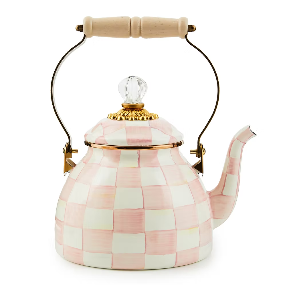 NEW Mackenzie-Childs ROSY CHECK Items Enamel Finish IN STOCK Available Now
