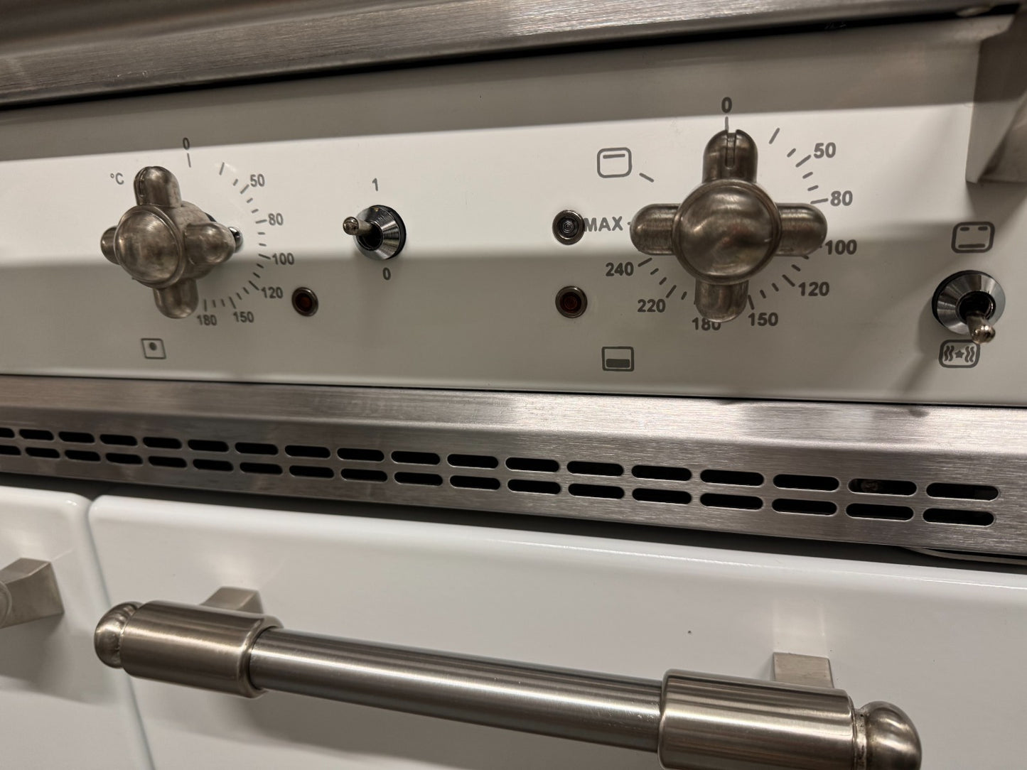 Lacanche Flavigny 1805mm Range Cooker Oven White & Stainless Steel BR4141