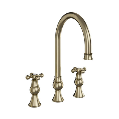 NEW Traditional 3 Hole Brass Kitchen Mixer Victoria plumbing tap factory AX4527