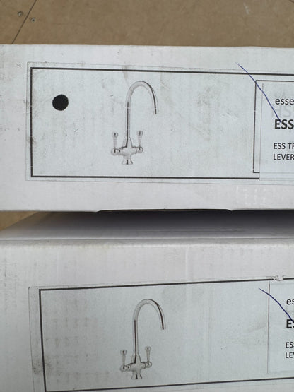 NEW Steel Twin Lever round Mixer Carysil Victoria plumbing tap factory AX4584