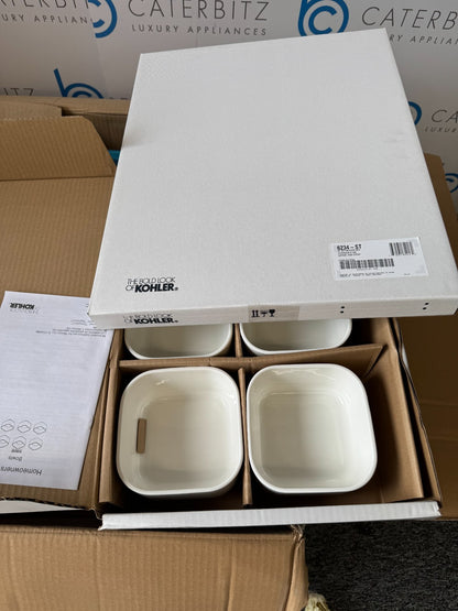 NEW KOHLER K-3760-NA Stages 33 Inch Stainless Kitchen Sink & Accessories BR4392
