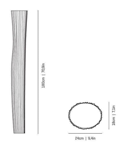 Ex Display Arturo Alvarez GEA GE03 Floor Lamp lampshade Brown AX022