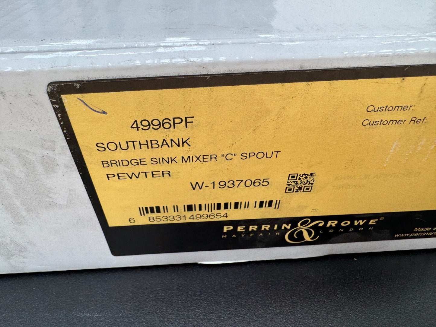 NEW Perrin & Rowe 4996PF Southbank Twin Lever Bridge Kitchen Mixer Tap AX4304
