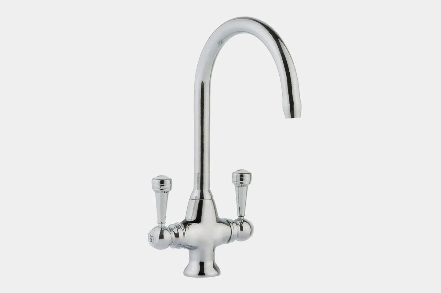 NEW CHROME  Twin Lever round Mixer Carysil Victoria plumbing tap factory AX4586