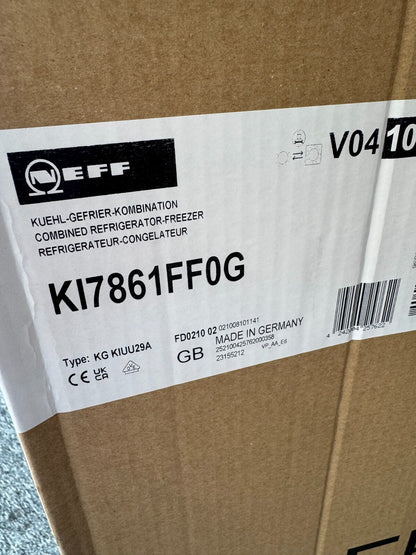 NEW NEFF N30 KI7861FF0G Integrated Built in Fridge Freezer BR2081