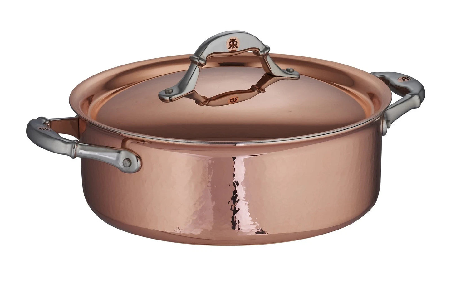 Ruffoni 99303 Symphonia Cupra Braiser 30cm Copper Stainless Steel Pan Pot Lid
