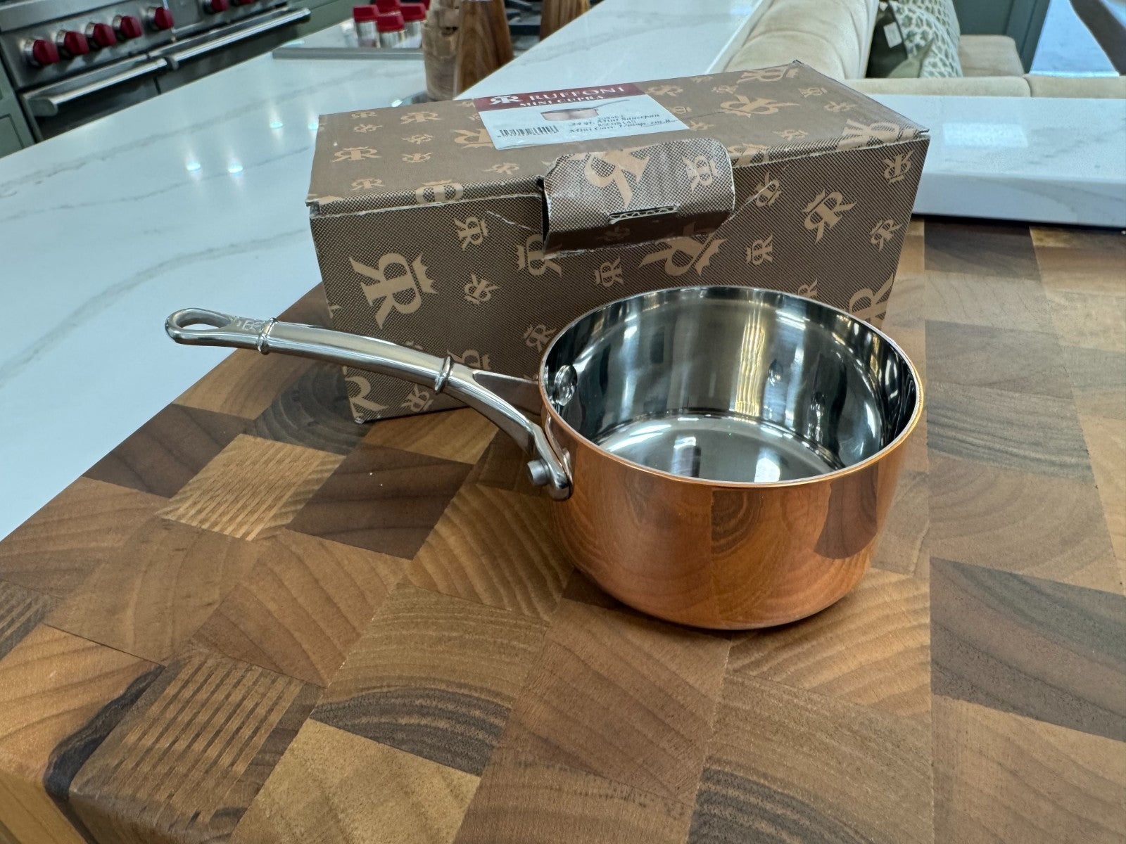 NEW Ruffoni 30846 Mini Saucepan 8cm Miniature Copper Pot Cookware Pans BR4218