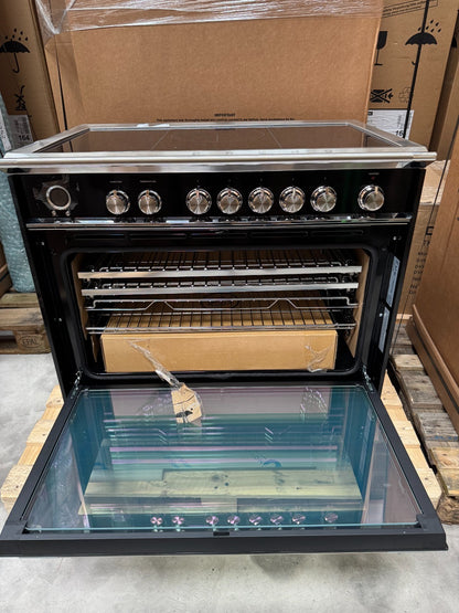 NEW Fisher & Paykel OR90SCI6B1 Induction Range Cooker oven Black GRADED BR4636