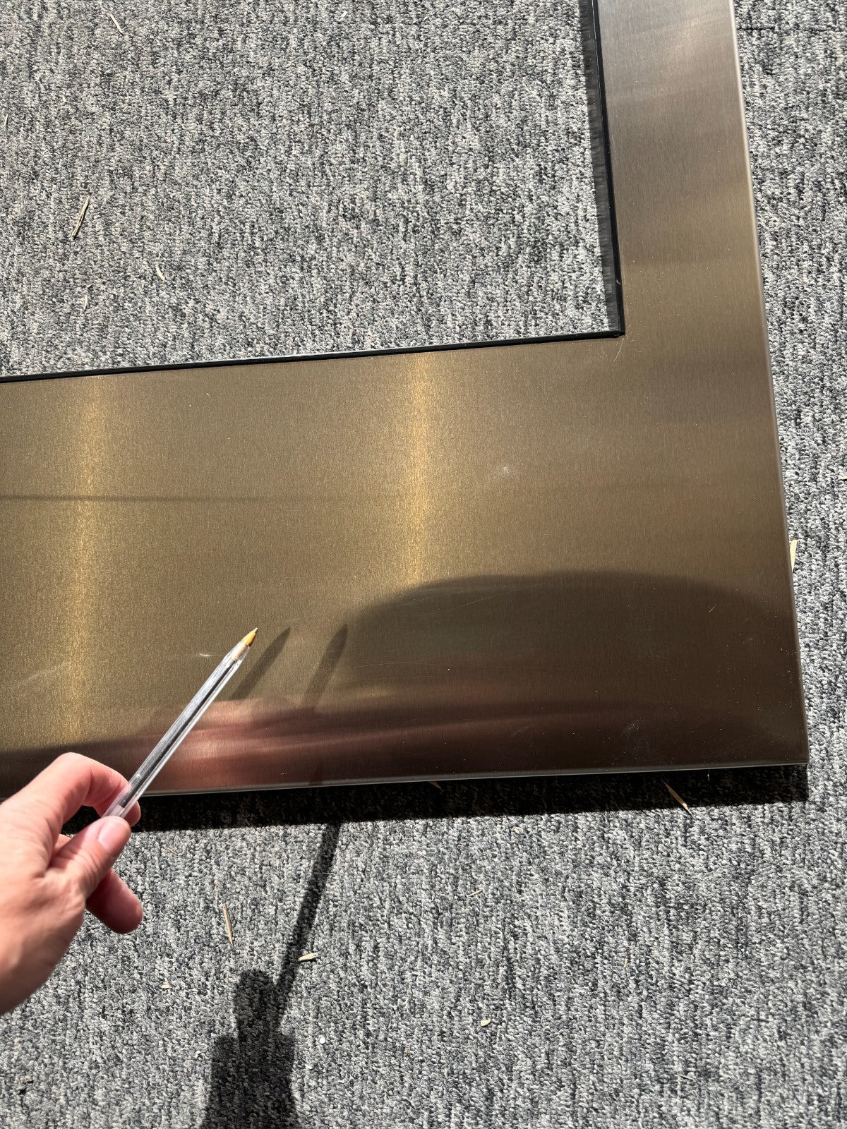 Sub-Zero Wine Cooler Fridge Panel Stainless Steel Front 7025392 marked BR4644