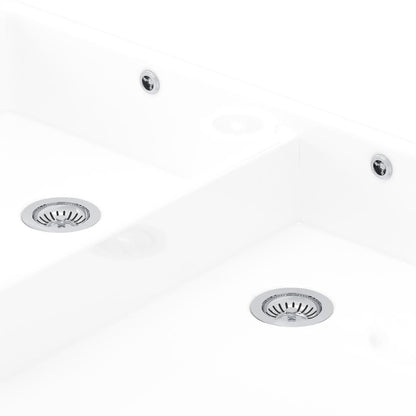 NEW Perrin & Rowe 6475PF DOUBLE Bowl sink Waste & overflow PEWTER Kit AX4329