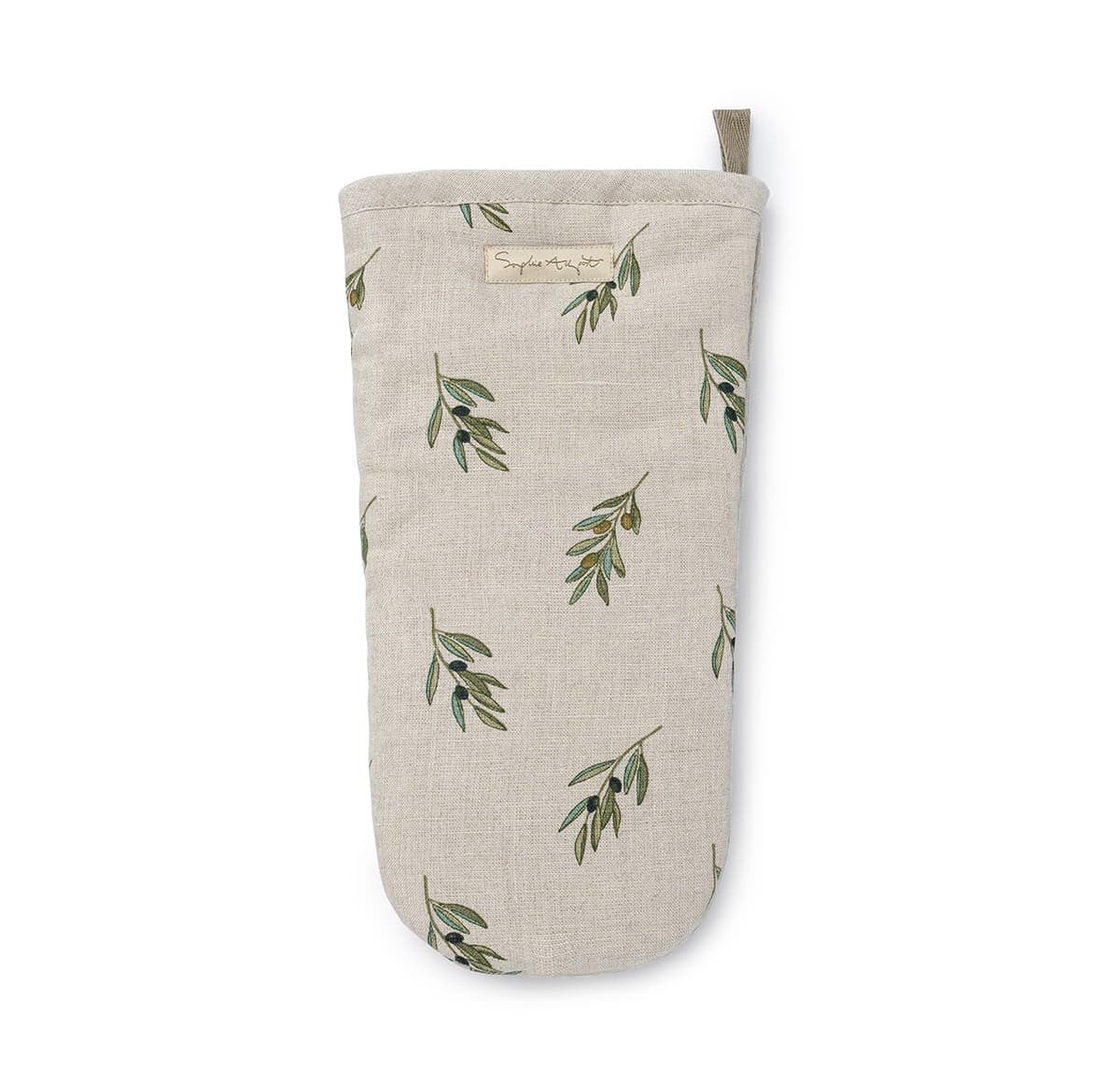 NEW Sophie Allport OLIVE LINEN Double Oven Gloves & Matching Items IN STOCK