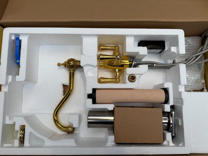 NEW Perrin & Rowe 1475BR Provence lever mixer Tap & Filtration Brass AX4445