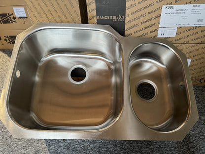Unused Kohler K 3355 Stainless Steel Kitchen Sink Double Bowl Basin