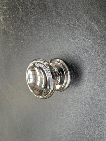 NEW Perrin & Rowe 6090 CP Chrome Large Concave Drawer Handle Knob AX4467