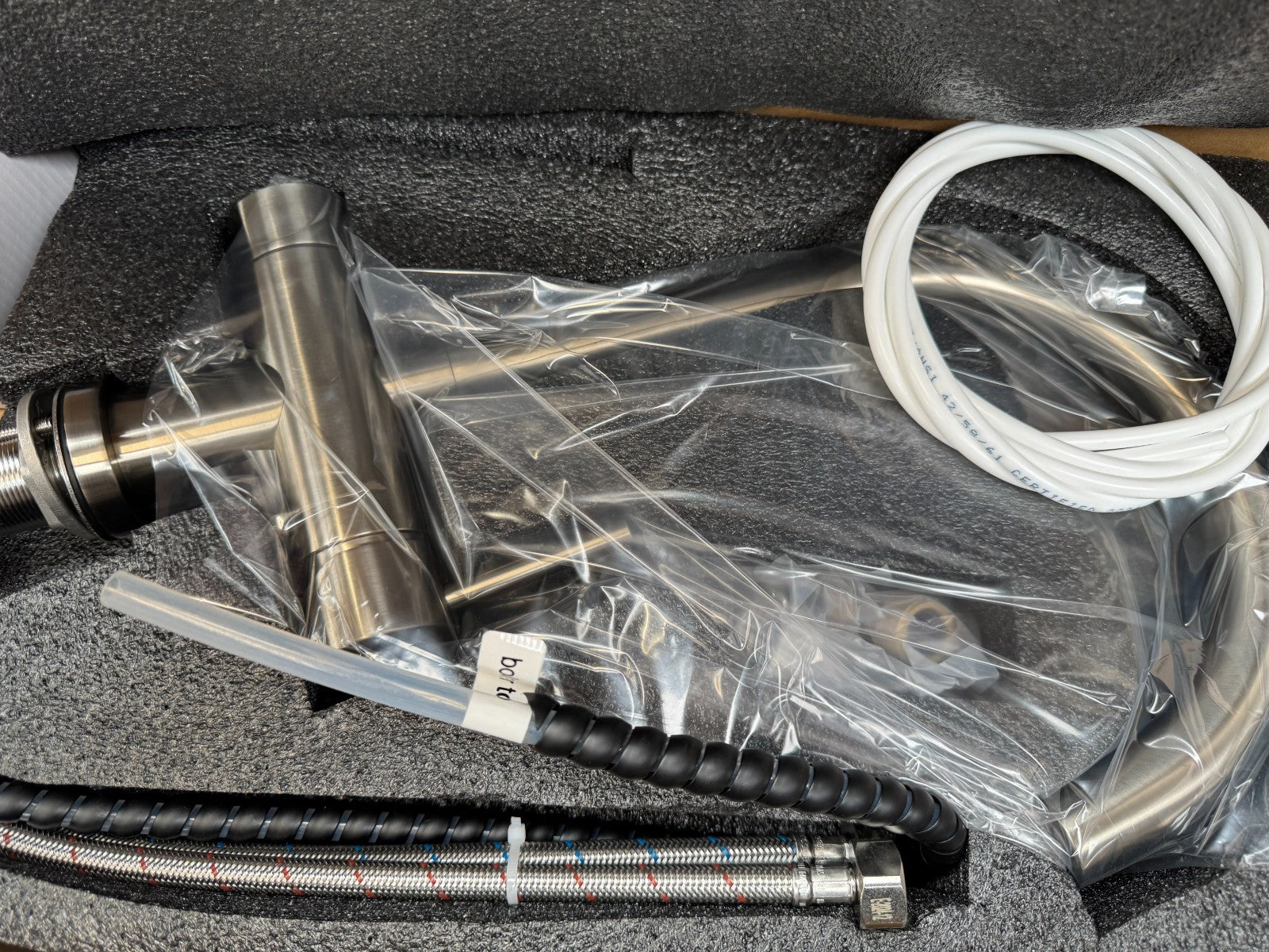 NEW Tap Factory Carysil Milla Boiling Hot water Tap 3 n 1 twist AX4485  BR Steel