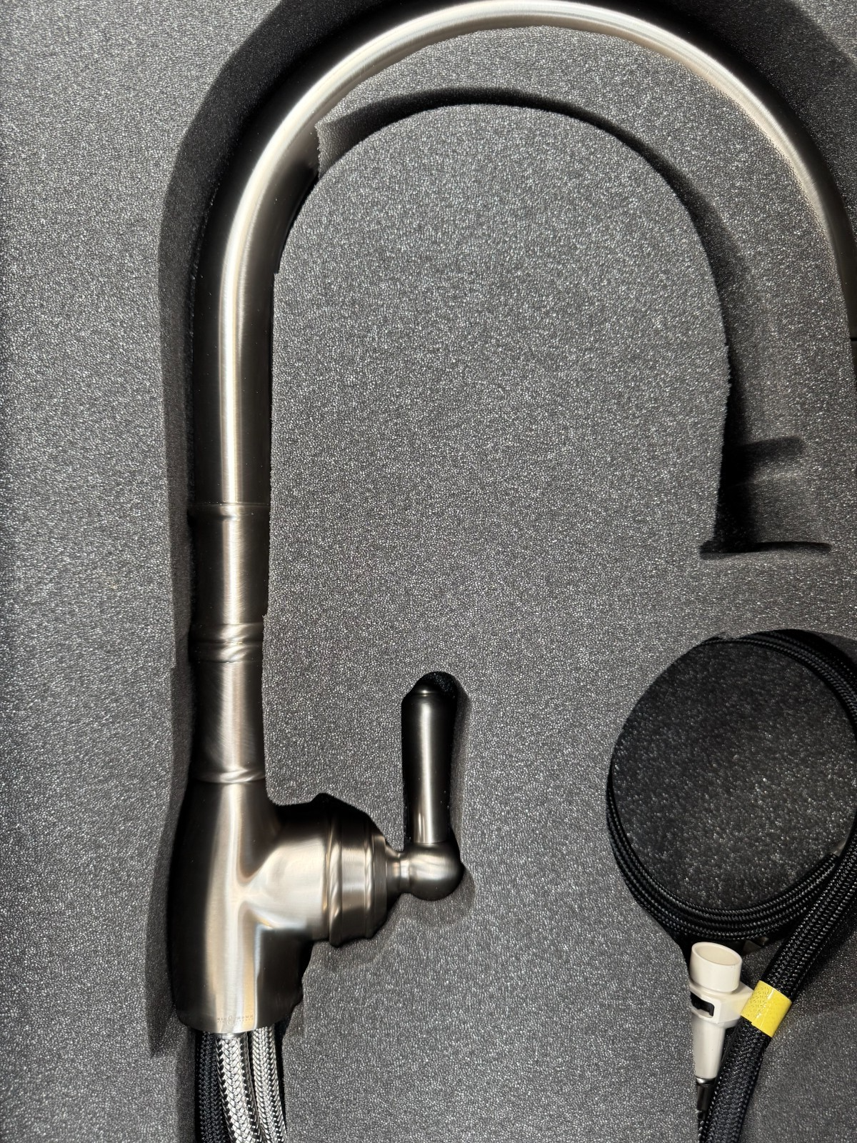NEW Perrin & Rowe 4744PF Aquitane Provence Kitchen pull down tap PEWTER  AX4305