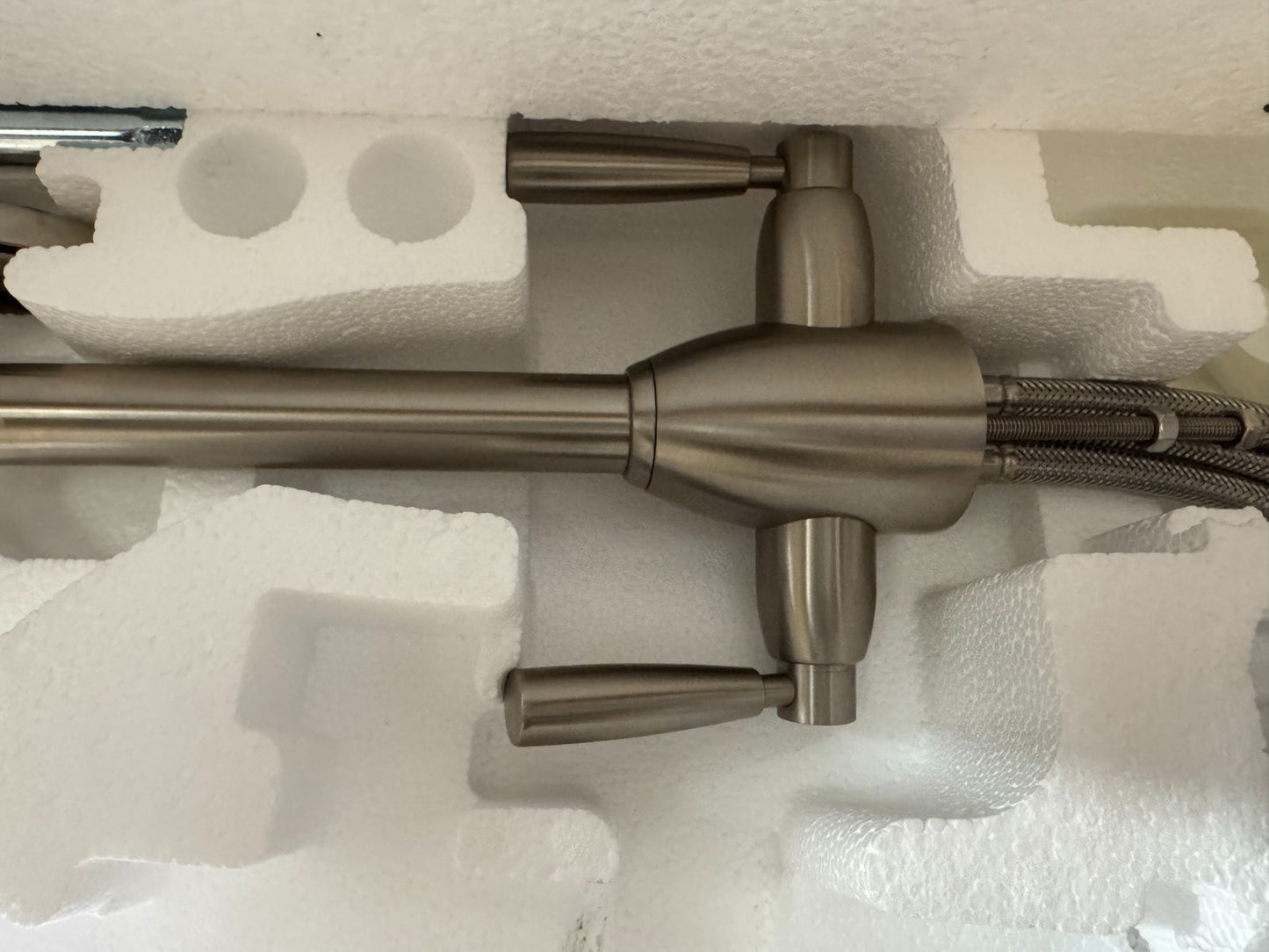 NEW Perrin & Rowe 4866PF Oberon Kitchen Mixer Tap and Rinse PEWTER BR4199