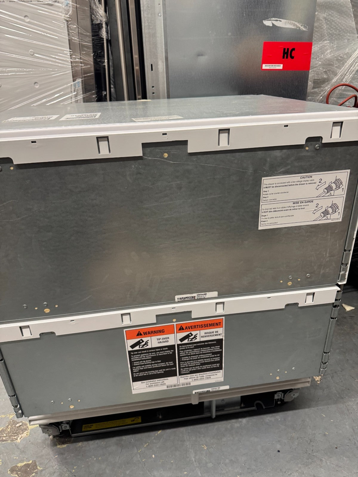 Ex Display Sub-Zero ICBID-30R 30 inch All Fridge Refrigerator Drawers BR4273
