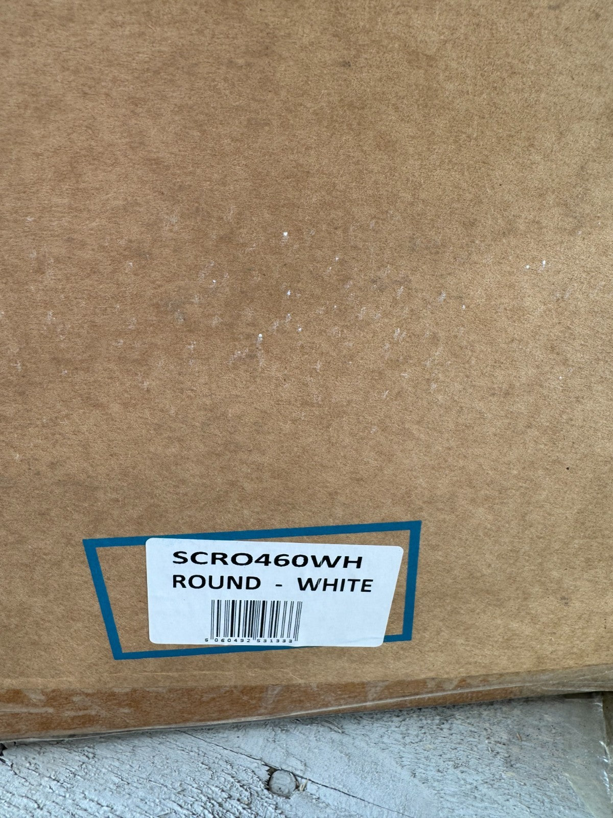 NEW Shaws SCRO460WH Round Ceramic Inset Undermount Sink White BR4343