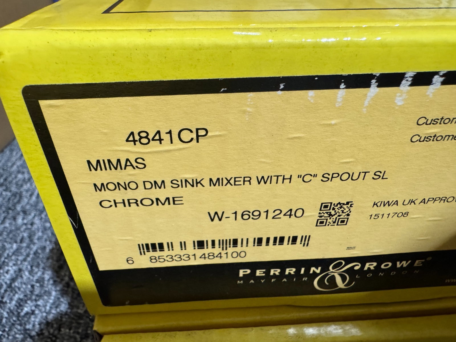 NEW Perrin & Rowe Mimas 4841CP Tap Mixer C Spout Chrome BR4180