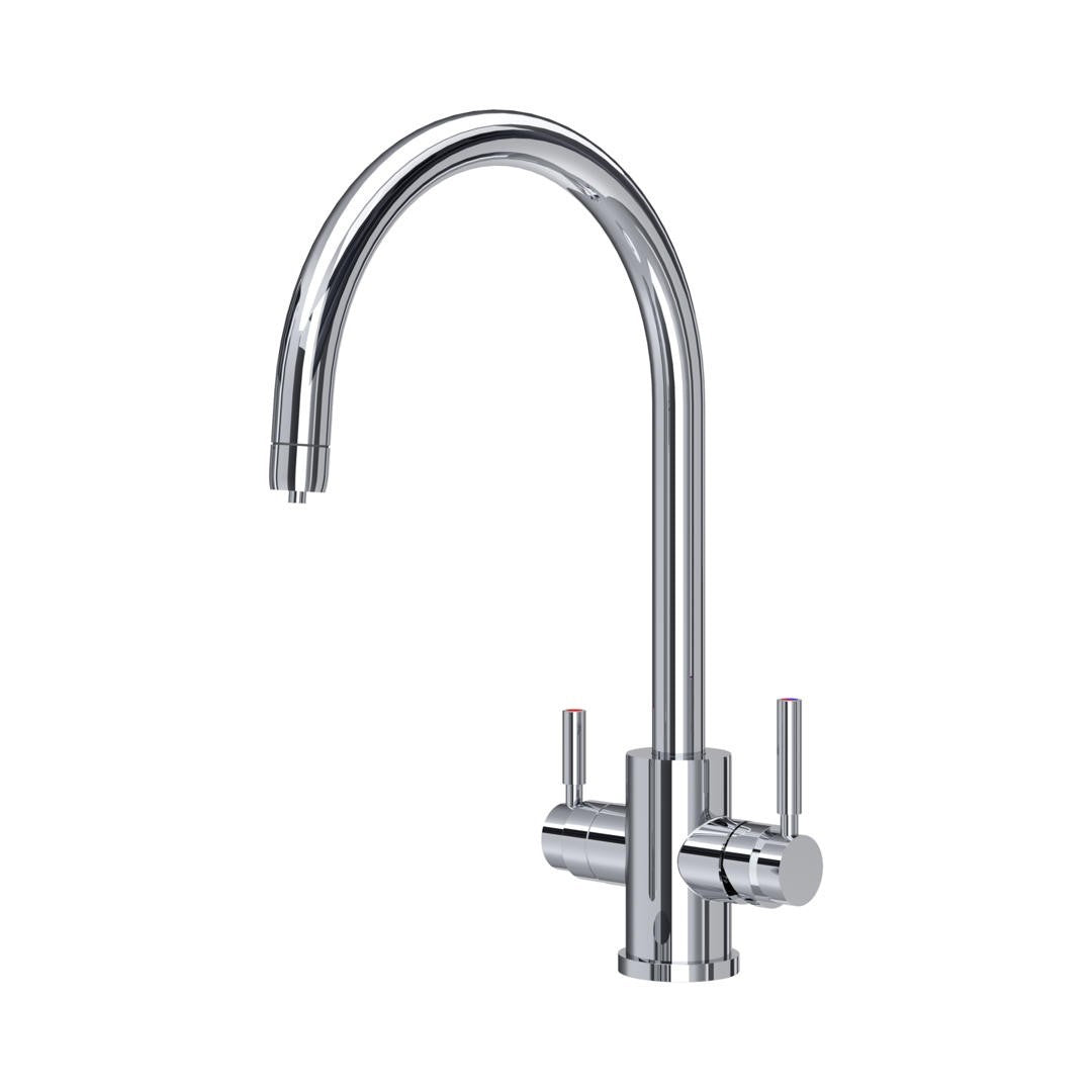 NEW Perrin & Rowe 1912CP Phoenix Juliet 3 in 1 Hot Water Tap CHROME AX4518