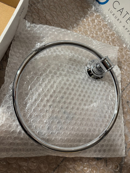 NEW AXOR Hansgrohe Montreux Towel ring Holder 42021000 Chrome BR894