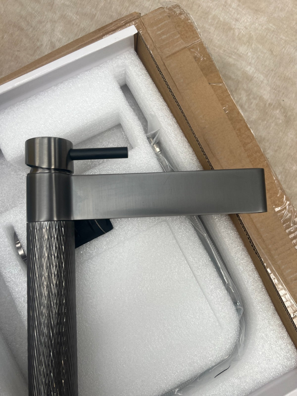 NEW GUNMETAL Quilt Lever Kitchen Mixer tap Victoria plumbing tap factory AX4601