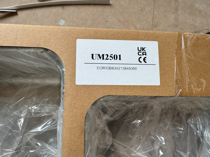 NEW Stainless Steel Kitchen Sink 580×450mm 1.5 Bowl Reversible AX4323