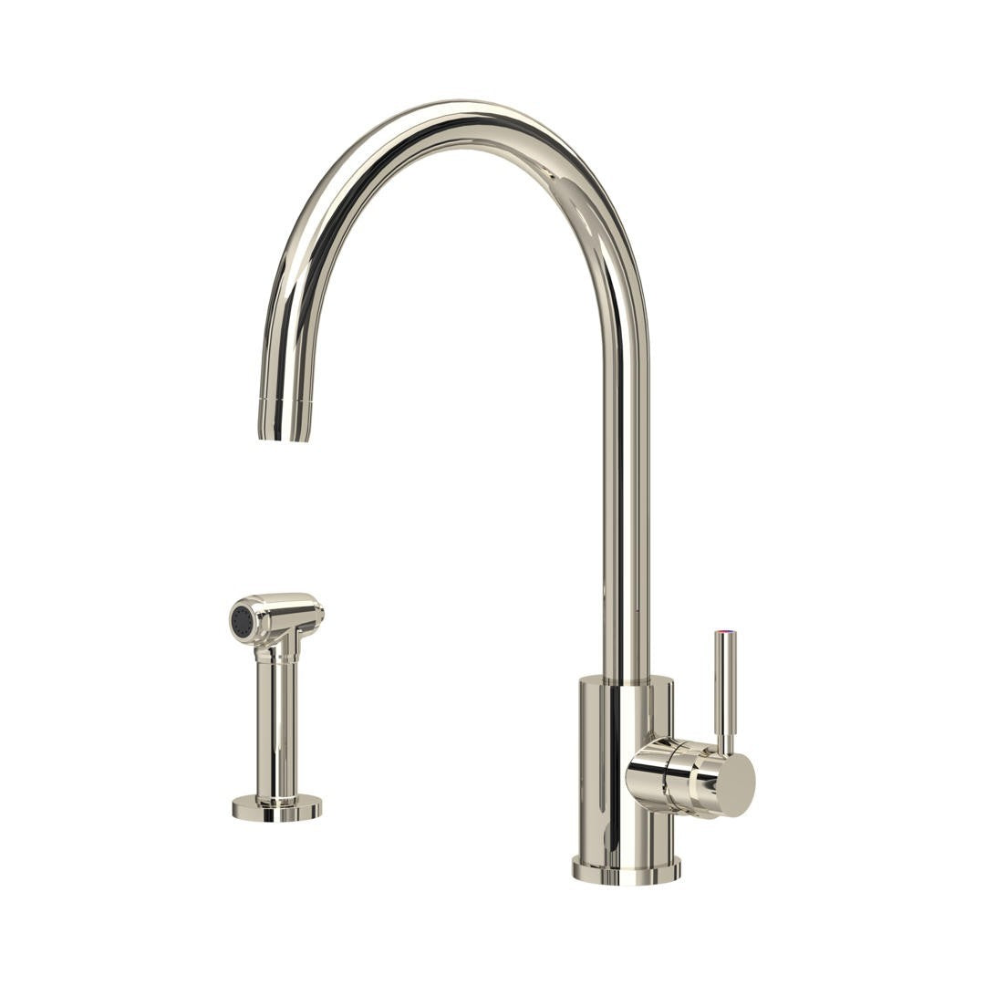 NEW Perrin & Rowe 4012NI NICKEL Juliet Lever mixer Tap with Rinse AX4440