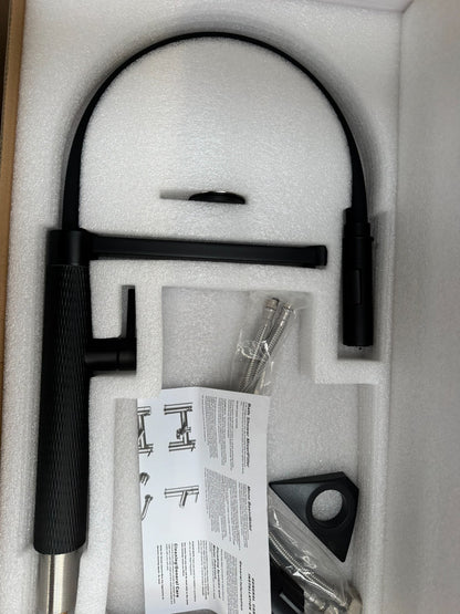 NEW Tap Factory Quilt filter Kitchen mixer Tap Spray Hose Black EQSPRAYMB AX4499