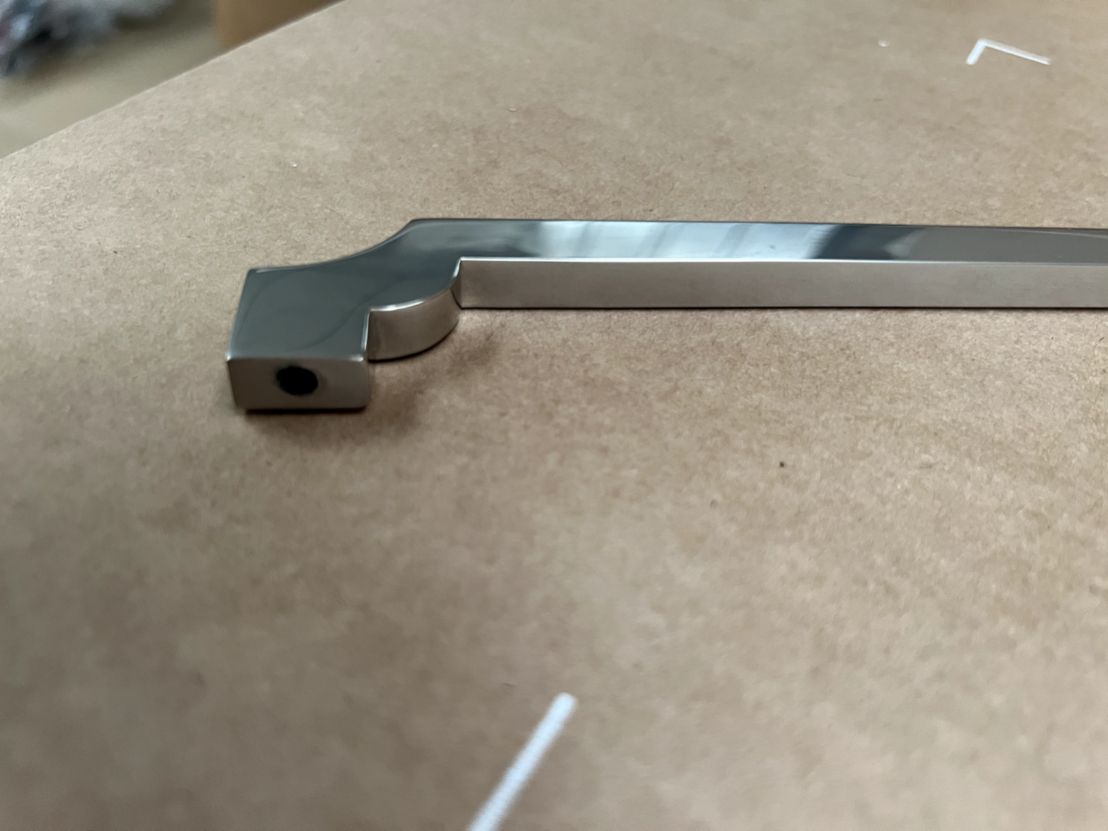 New Mark Wilkinson Art Deco Kitchen Cupboard Door handle Pull Chrome Hardware 54