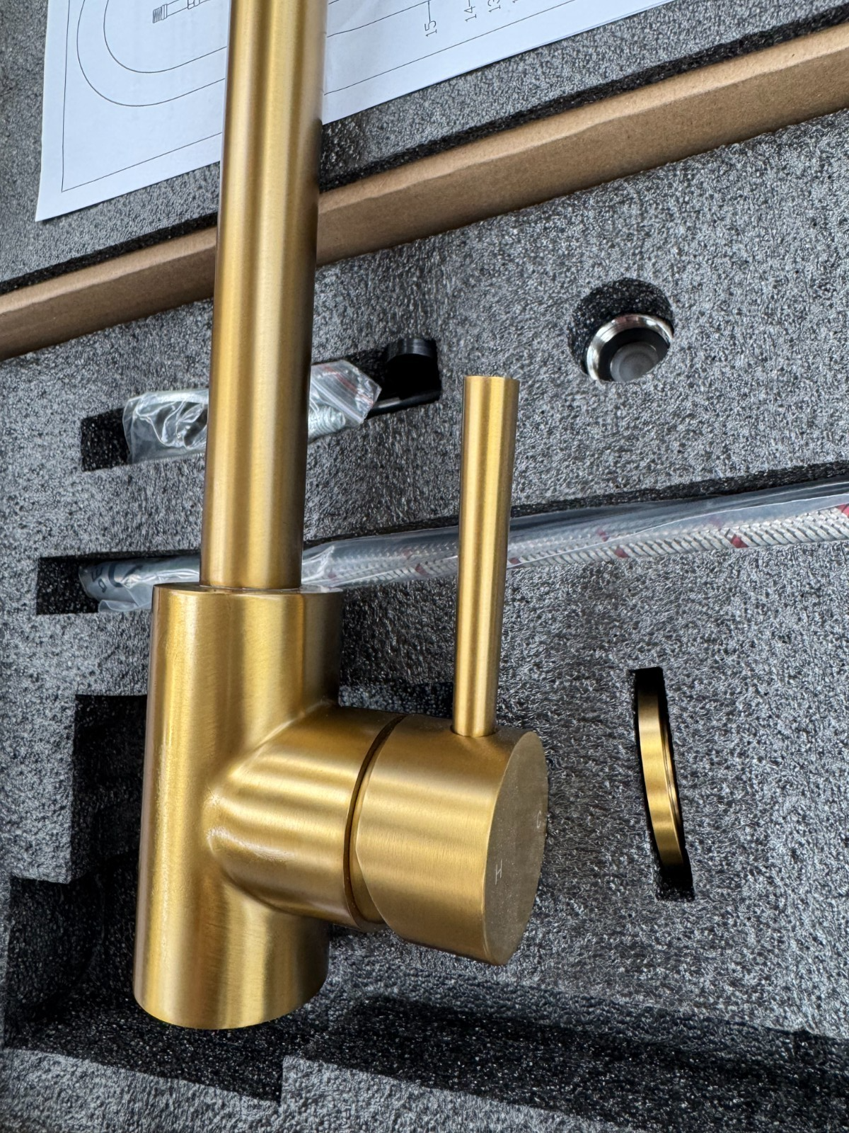 NEW Modern GOLD Brass Kitchen Mixer Victoria plumbing tap factory AX4536