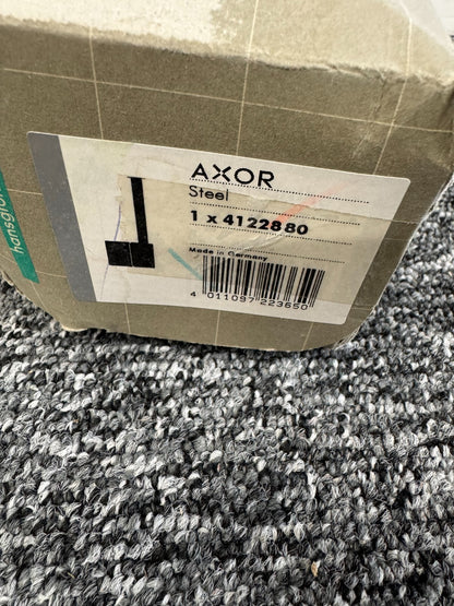 NEW AXOR Hansgrohe 4122880 Steel Toilet Roll Holder Hook BR843