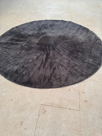 Ex Display B&B Italia Cratis Circular Round Rug Mat Carpet 300cm Brown