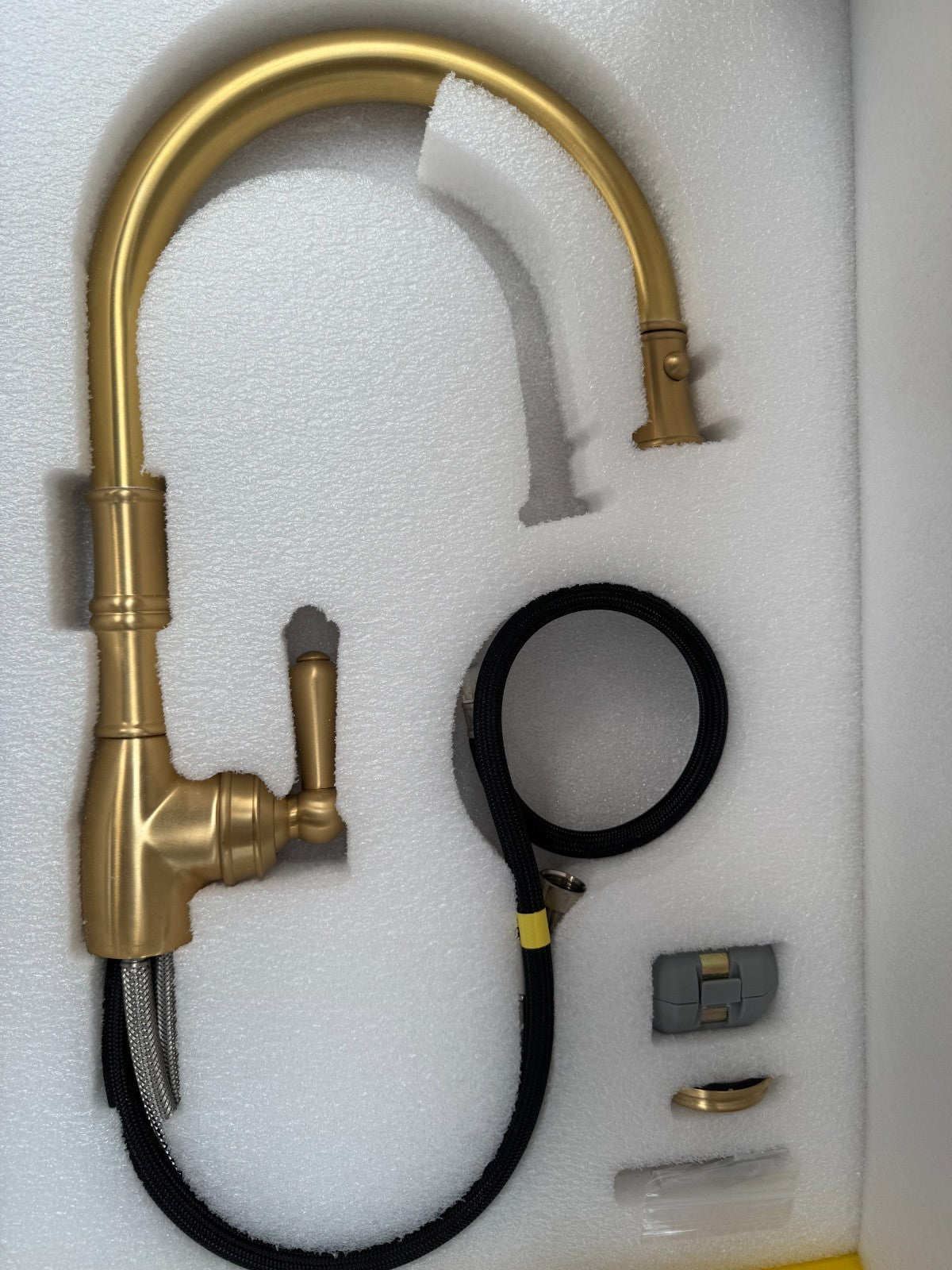 NEW Perrin & Rowe 4744SB Aquitane Provence Kitchen Mixer Tap BRASS AX4306
