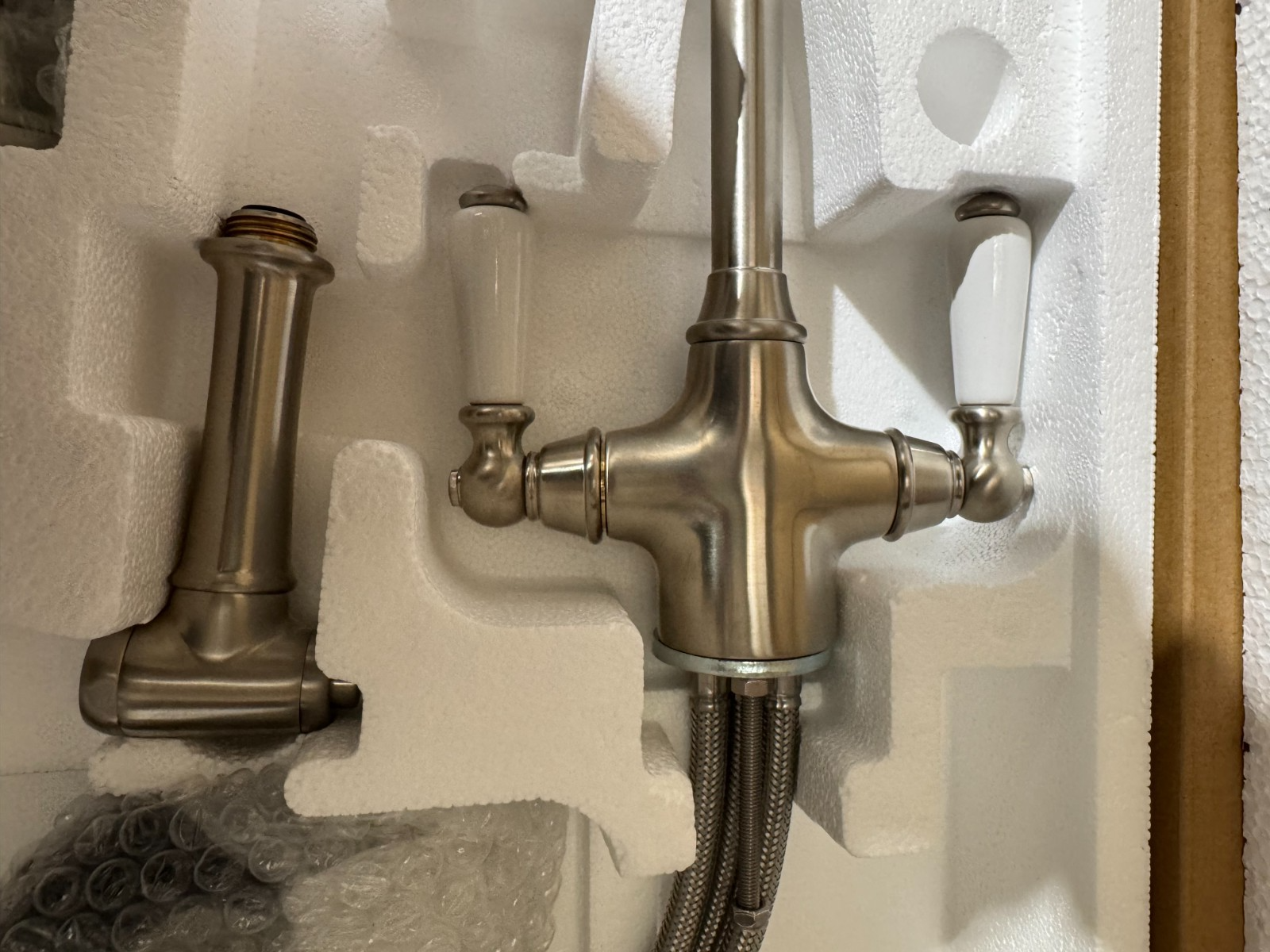 NEW Perrin & Rowe 4360PFWPC Phoenician Kitchen Mixer Tap & Rinse PEWTER BR4193