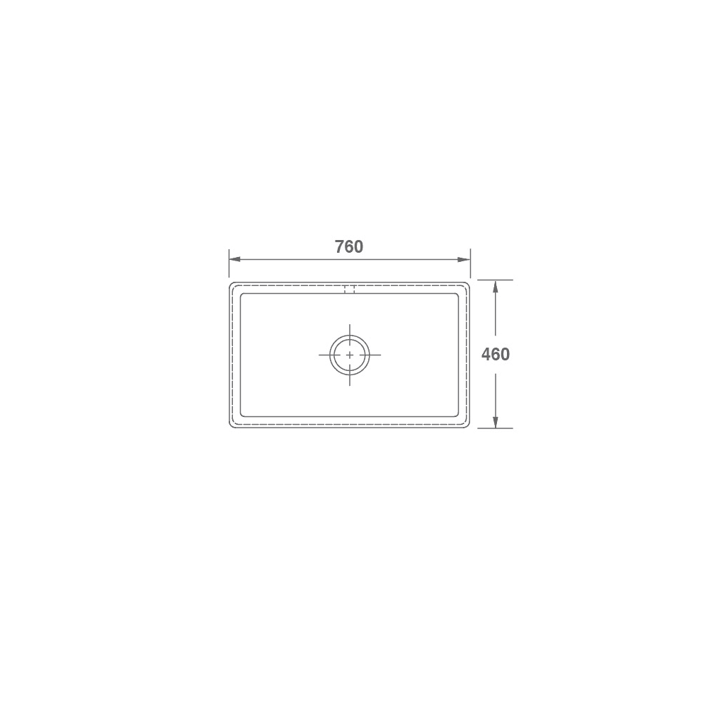NEW Shaws Of Darwen SCIN760WH Inset 800 Belfast Sink white BR4291