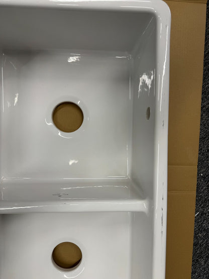 New Whitebirk Ceramic White Kitchen Sink Ribbleton Double basin BR4164