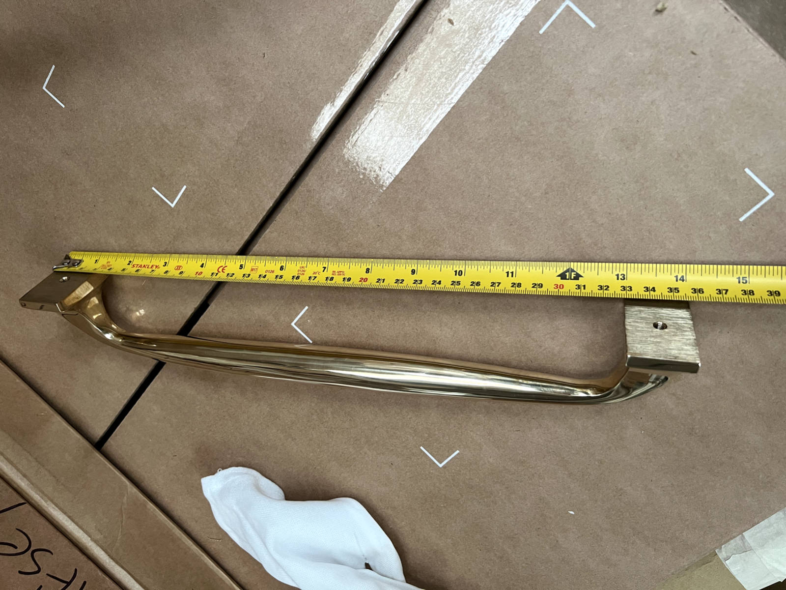 New Armac Martin 330mm Bournville Appliance Pull Door Kitchen Handle Brass