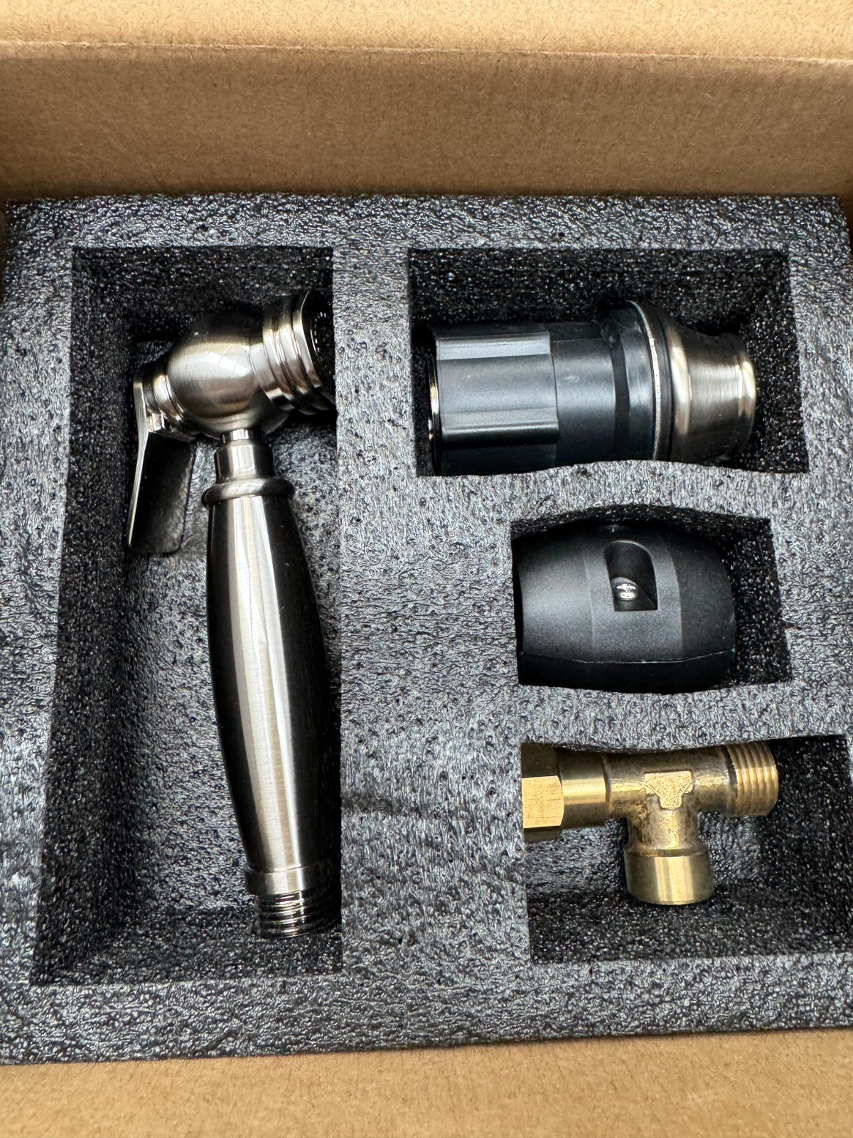 NEW Essential Kitchen Separate Rinse Spray Tap Hose NICKEL AX4495
