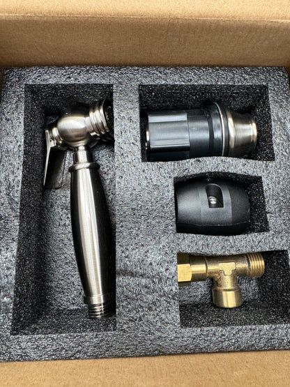 NEW Essential Kitchen Separate Rinse Spray Tap Hose NICKEL AX4495