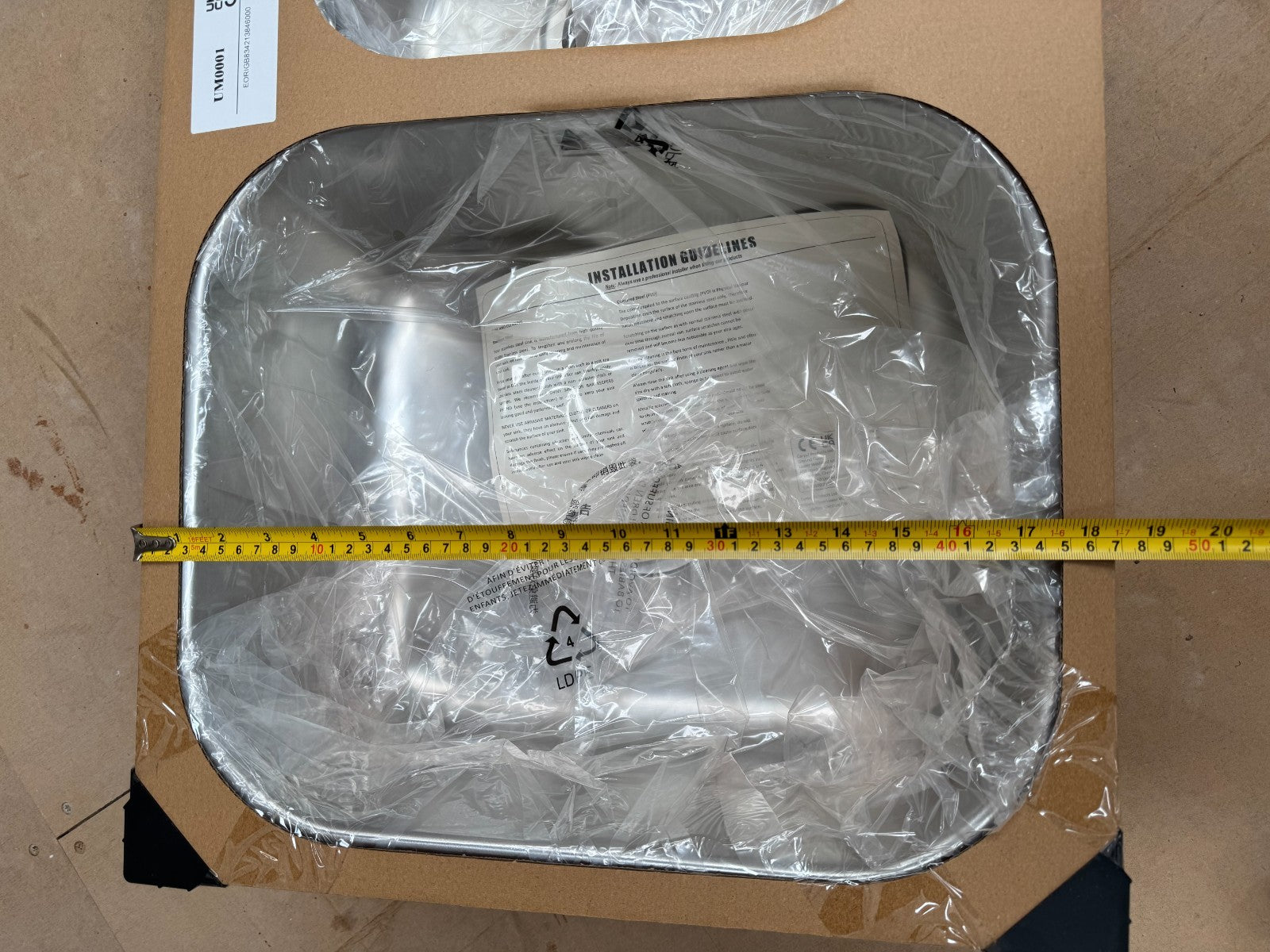 NEW Stainless Steel 1.5 undermount kitchen Sink Victoria Plumbing 595×460 AX4320