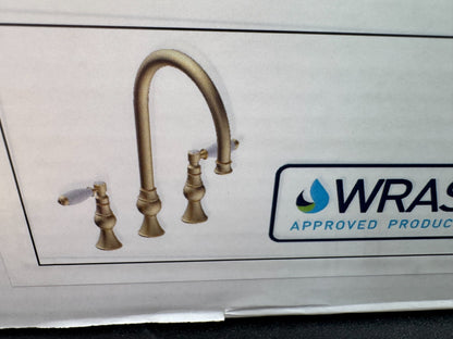NEW Traditional 3 Hole Brass Kitchen Mixer Victoria plumbing tap factory AX4527