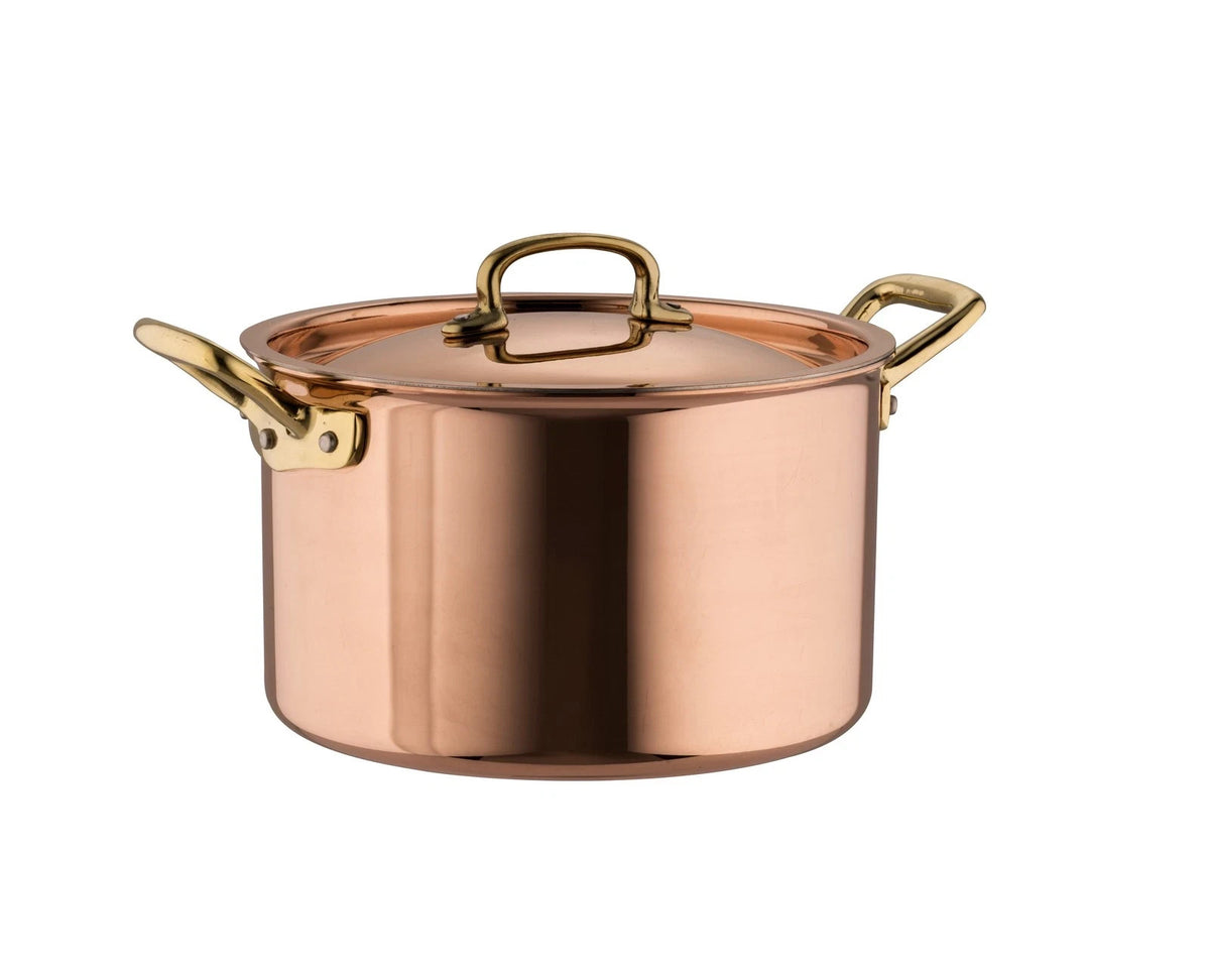 Ruffoni Gustibus Covered Casserole 20cm 4Qt Copper Pan Oven Safe Pot with Lid